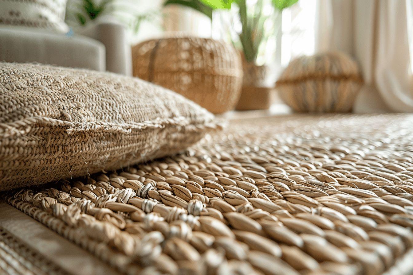 Jonc de mer pour chambre : revêtement de sol naturel pour escalier, couloir et pièces de la maison