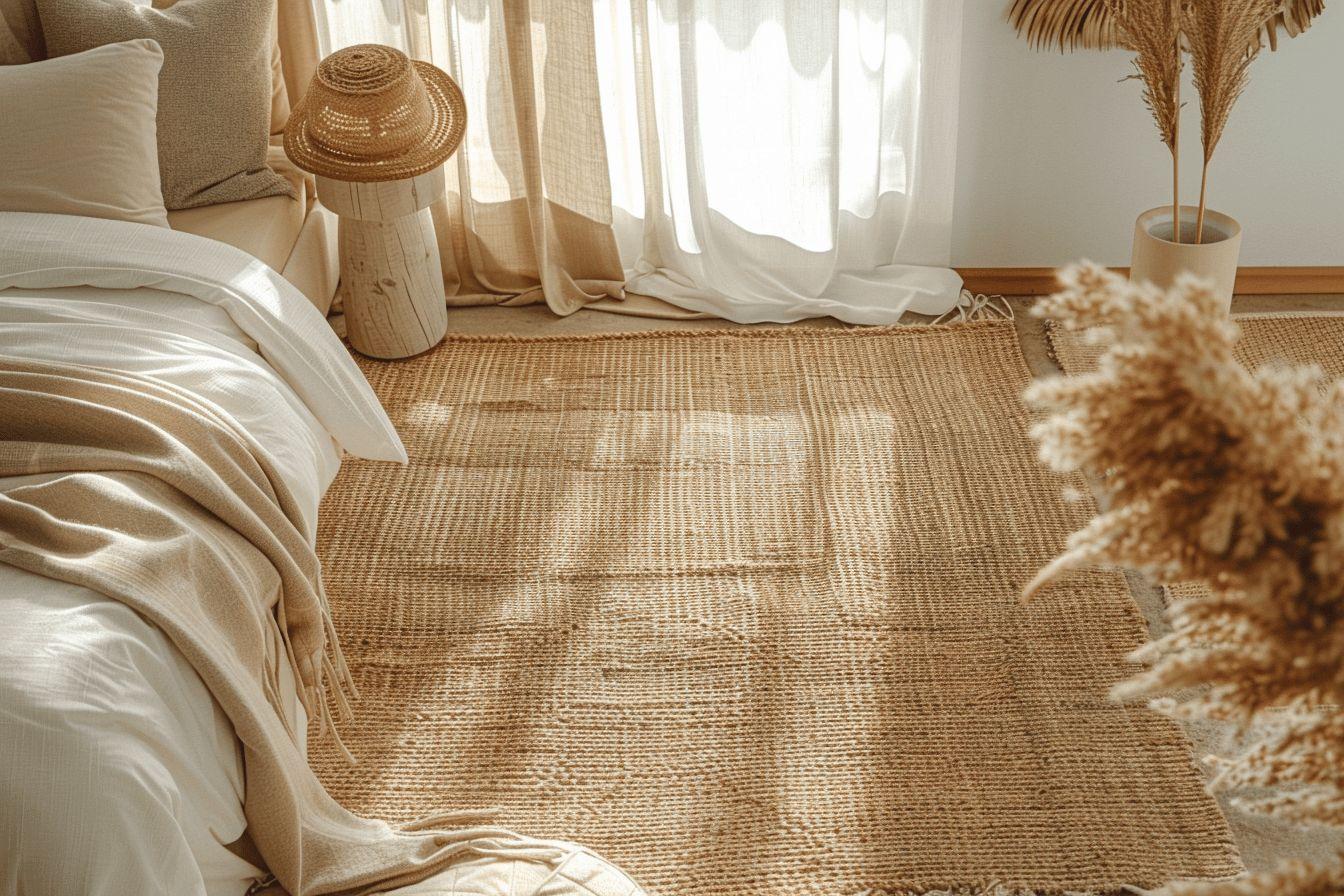 Jonc de mer dans une chambre : avantages, inconvénients et choix pour sol naturel