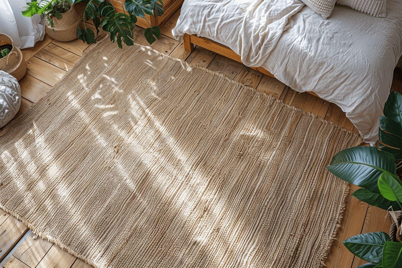 Jonc de mer dans une chambre : avantages, inconvénients et choix pour sol naturel