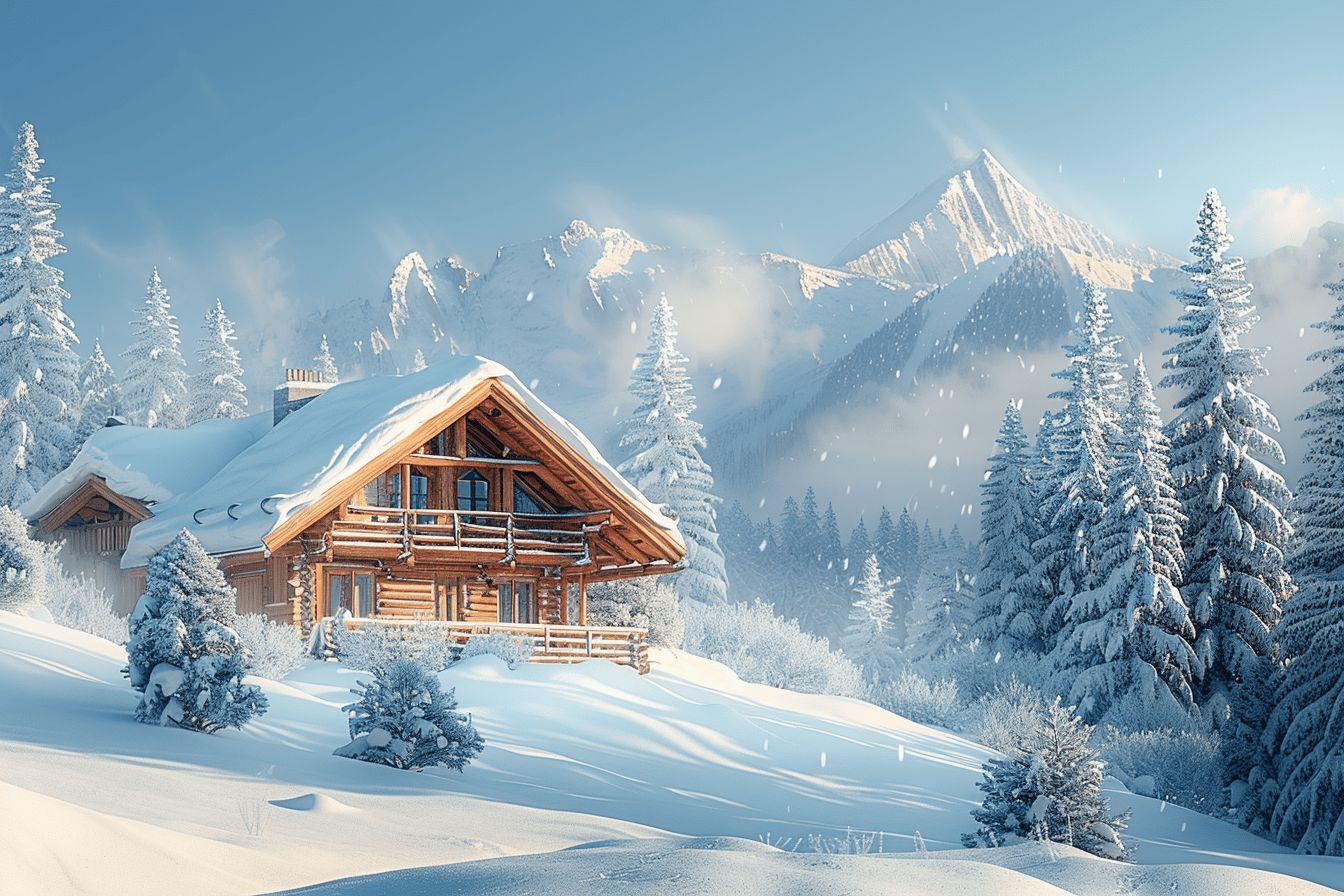 Nuances de blanc : découvrez les subtilités du chalet en vacances à la montagne