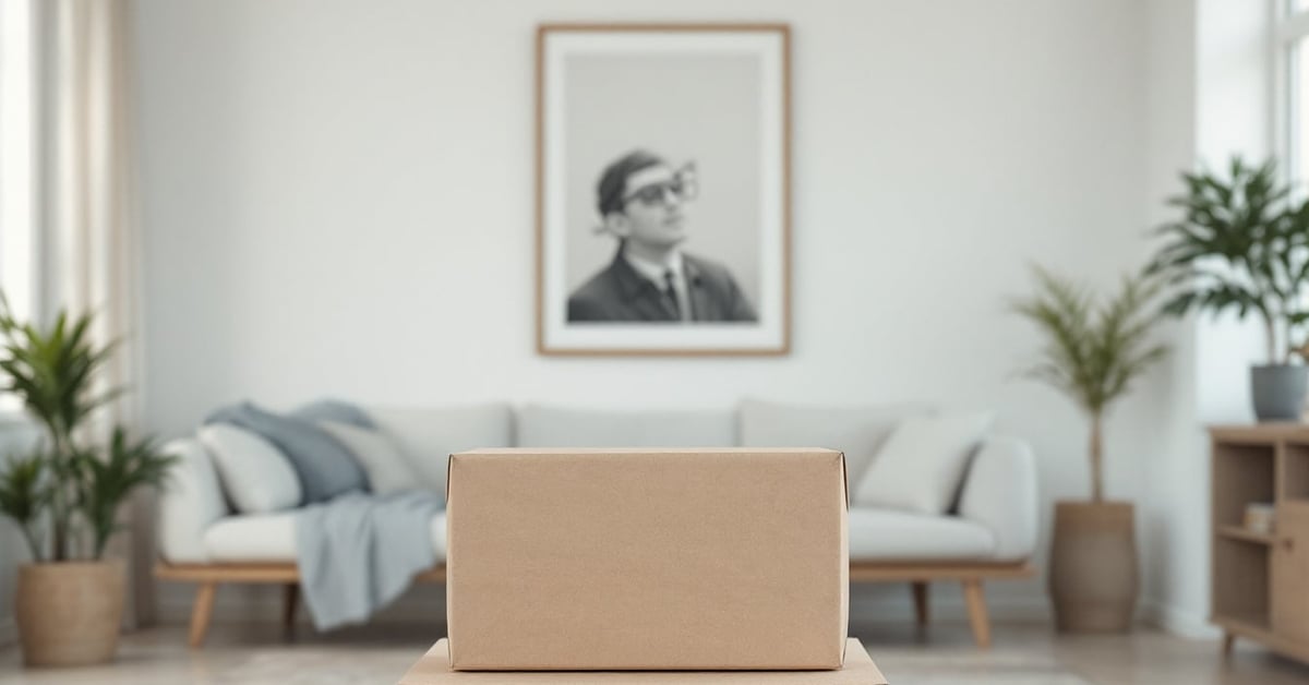 Outil IA gratuit pour l'aménagement intérieur affiché sur un écran dans un salon moderne